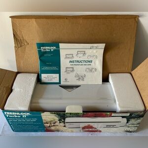 Vintage Deni Freshlock Turbo II 1830s Premium Home Use Food Saving Vacuum Sealer